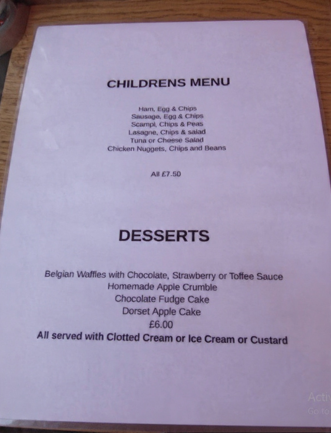 Children's Menu